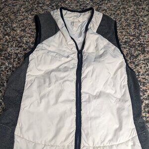 Prana white and black vest